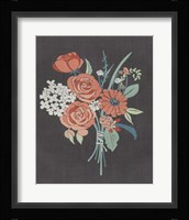 Coral Bouquet II Framed Print