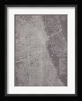 City Map of Chicago Fine Art Print