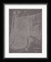 City Map of New Orleans Fine Art Print