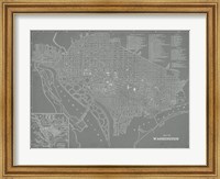 City Map of Washington, D.C. Fine Art Print