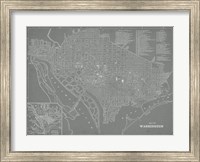 City Map of Washington, D.C. Fine Art Print