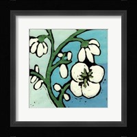 Teal Batik Botanical II Fine Art Print