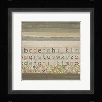 Alphabet I Framed Print