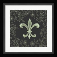 Fleur de Lis - Black Fine Art Print