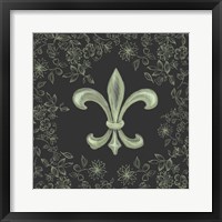 Fleur de Lis - Black Fine Art Print