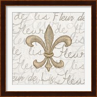 Fleur de Lis - White Fine Art Print