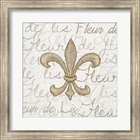 Fleur de Lis - White Fine Art Print