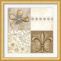 Fleur de Lis Square II Fine Art Print