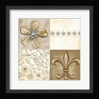 Fleur de Lis Square II Fine Art Print