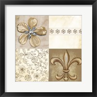 Fleur de Lis Square II Fine Art Print