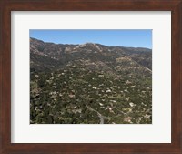 Aerial view of Santa Barbara, California Fine Art Print