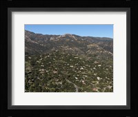 Aerial view of Santa Barbara, California Framed Print