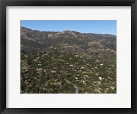 Aerial view of Santa Barbara, California Framed Print