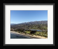 Aerial view Santa Barbara, California Framed Print