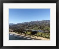 Aerial view Santa Barbara, California Framed Print