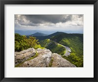 Blue Ridge Parkway Craggy Gardens Scenic Mountains Asheville NC Framed Print