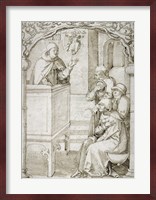 A Monk Preaching Fine Art Print