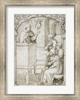 A Monk Preaching Fine Art Print