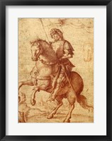A Saint on Horseback Fine Art Print