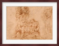 The Swooning Virgin Supported by Three Holy Women Fine Art Print