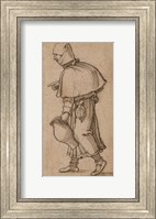 A Peasant Woman Carrying a Jug Fine Art Print