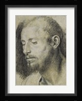 Study of the Head of a Bearded Man Fine Art Print