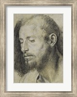 Study of the Head of a Bearded Man Fine Art Print