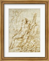 Hercules Resting after Killing the Hydra Fine Art Print