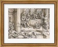 Lazarus Begging for Crumbs from Dives's Table Fine Art Print