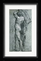 Nude Man Carrying a Rudder on His Shoulder Fine Art Print