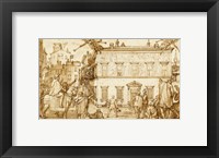 Taddeo Decorating the Facade of Palazzo Mattei Fine Art Print