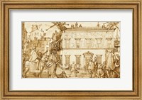 Taddeo Decorating the Facade of Palazzo Mattei Fine Art Print
