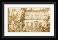 Taddeo Decorating the Facade of Palazzo Mattei Fine Art Print