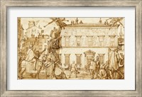 Taddeo Decorating the Facade of Palazzo Mattei Fine Art Print