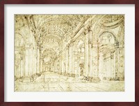 Interior of Saint Peter's Basilica Fine Art Print