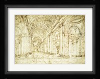 Interior of Saint Peter's Basilica Framed Print