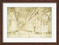 Interior of Saint Peter's Basilica Fine Art Print