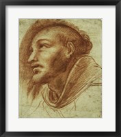 Study of a Franciscan Monk Fine Art Print