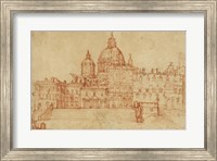 View of Saint Peter's (recto); Study of a Young Man Fine Art Print