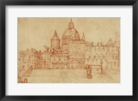 View of Saint Peter's (recto); Study of a Young Man Fine Art Print