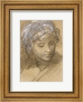 Head of a Female Figure Fine Art Print