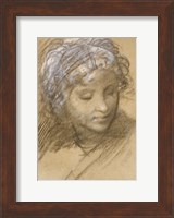 Head of a Female Figure Fine Art Print