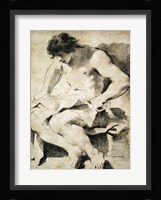 Study of a Seated Young Man Fine Art Print