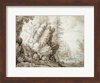 Landscape with Waterfall Fine Art Print