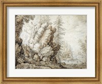 Landscape with Waterfall Fine Art Print