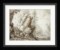 Landscape with Waterfall Fine Art Print