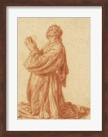 Study of a Kneeling Man Fine Art Print