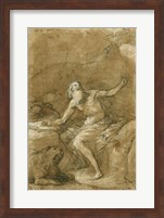 Saint Jerome Hearing the Trumpet of the Last Judgement - posed Fine Art Print