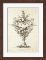 Design for a Ewer with Eagles and PuttI Fine Art Print
