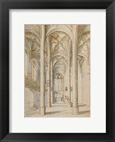 Interior of a Gothic Church Fine Art Print